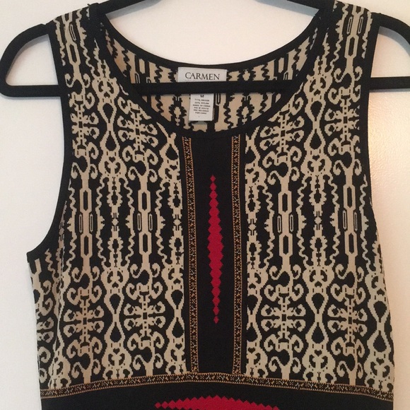 Carmen Marc Volvo patterned dress. NWOT - Picture 2 of 4